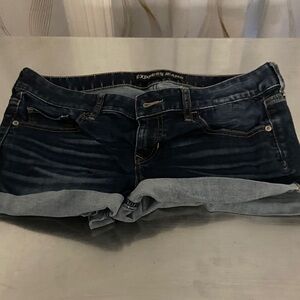 Express Dark Indigo Jean Shorts
